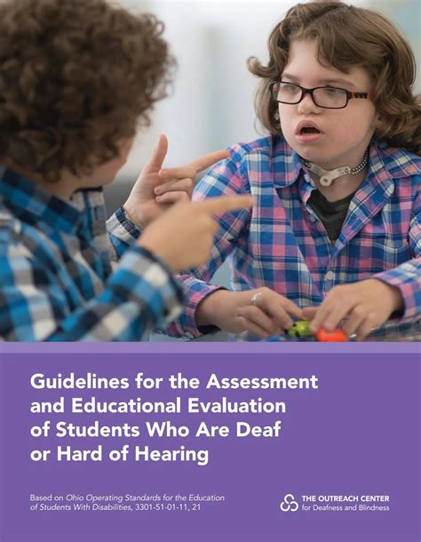 state testing for deaf and hard of hearing students|About the Guidelines – Deaf Education Guidelines.